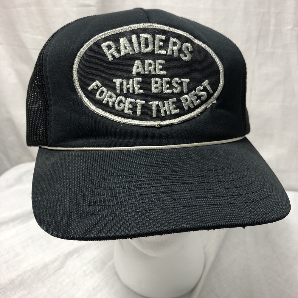 Vintage Rare Los Angeles Raiders "are the best forget the rest" Mesh Snapback